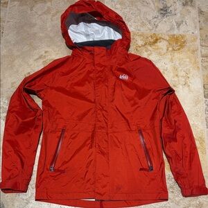 REI Teen Vibrant Red Raincoat